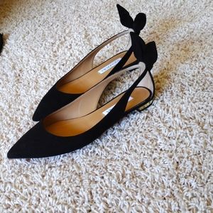 Aquazurra bow ballet flats